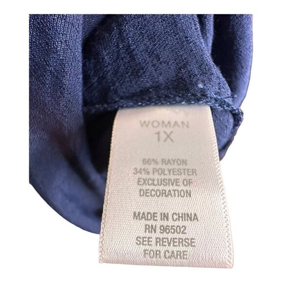 Westport 1962 blue lightweight shirt women’s size 1x - Picture 7 of 12